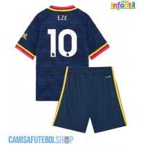 Camisa de time de futebol Arsenal Eberechi Eze #10 Replicas 2º Equipamento Infantil 2026-27 Manga Curta (+ Calças curtas)